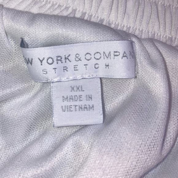 NY & Co Volup Maxi Skirt Paisley Floral Tan Turquoise XXLarge Summer Attire - Picture 7 of 8